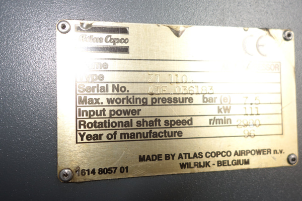 Atlas Copco ZT 110 Skruvkompressor