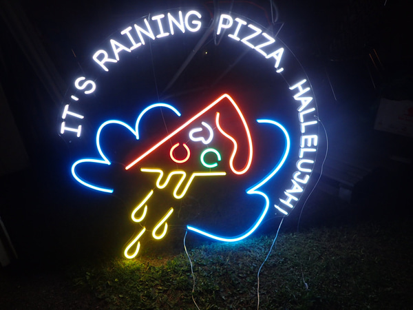 Neon skylt Pizza