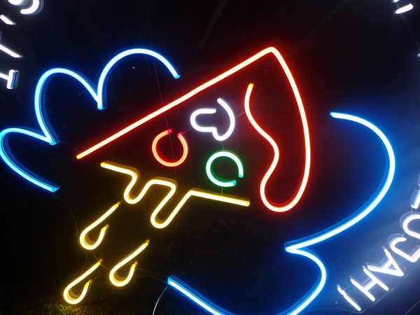 Neon skylt Pizza